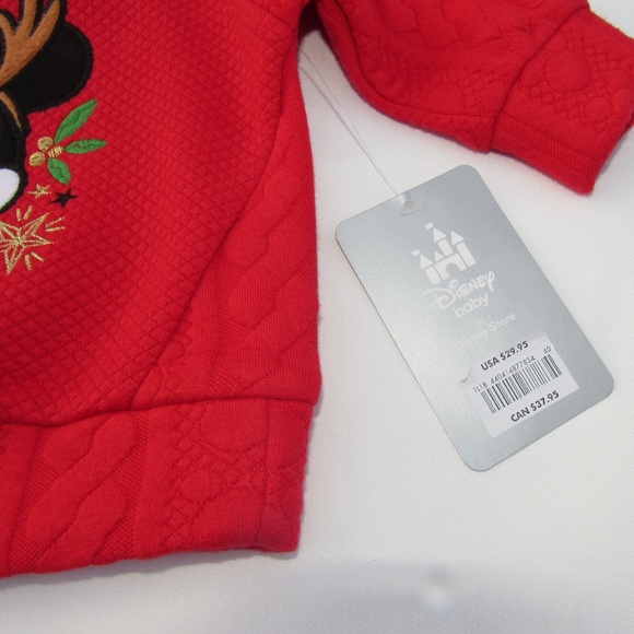Disney Store Minnie Mouse Holiday Reindeer Sweater - Picture 3 of 7